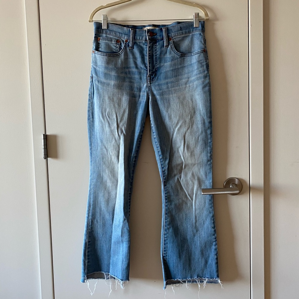 Madewell light wash Cali Boot Cut Denim Jeans